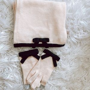 KATE SPADE Scarf & Gloves Set